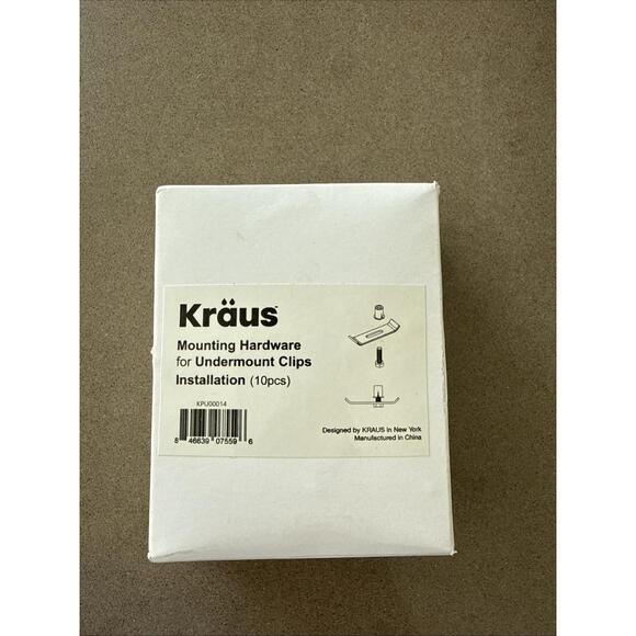 Kraus Kitchen Sink Mounting Hardware /Under Mount KP22000 Set Of (10) NEW - Picture 1 of 2
